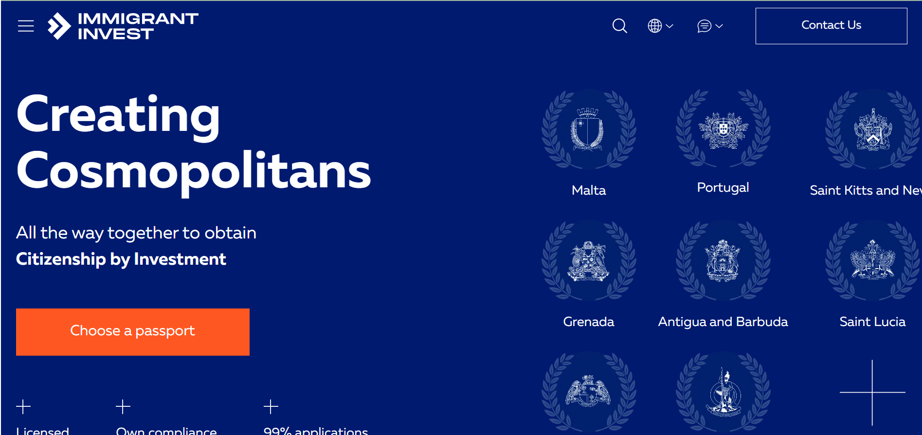 Immigrantinvest Website Promotion project preview